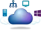 Cloud Base Solution Icon